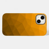オレンジグラデーション幾何学メッシュパターン Case-Mate iPhoneケース (裏面 (横))