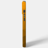 オレンジグラデーション色の幾何学的メッシュパターンモノグラム Case-Mate iPhoneケース (裏面 / 左)