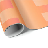 オレンジグラデーション色の抽象芸術 ラッピングペーパー (ロールコーナー)
