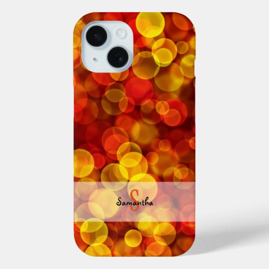 オレンジグラデーション Case-Mate iPhoneケース iPhone 15ケース (裏面)