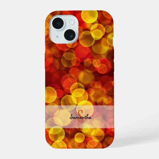 オレンジグラデーション Case-Mate iPhoneケース iPhone 15ケース (裏面)