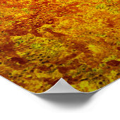 オレンジグランジ色の黄色の背景の抽象 ポスター (角)