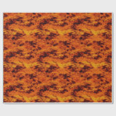 オレンジグランジ色 ラッピングペーパー (フラット)