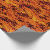 オレンジグランジ色 ラッピングペーパー (角)