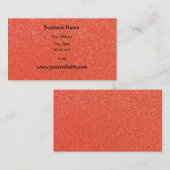 オレンジグリッター 名刺 (正面/裏面)