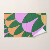 オレンジグリーンはかりで測バスルーム用タオルセット バスタオルセット (ハンドタオル)