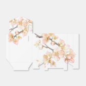 オレンジグリーンアイボリーフローラ春の木の花 フェイバーボックス (折り畳みなし)