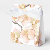 オレンジグリーンアイボリーフローラ春の木の花 フェイバーボックス (正面サイド)