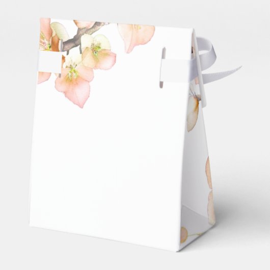 オレンジグリーンアイボリーフローラ春の木の花 フェイバーボックス (裏面サイド)