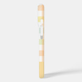 オレンジグリーンイエローブルーパステルギンガムモノグラム Case-Mate iPhoneケース (裏面 / 左)