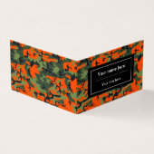 オレンジグリーンカモフラージュ、軍隊、陸軍 名刺 (外部)