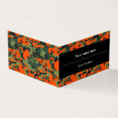 オレンジグリーンカモフラージュ、軍隊、陸軍 名刺 (外部)