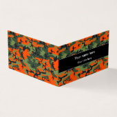 オレンジグリーンカモフラージュ、軍隊、陸軍 名刺 (外部)