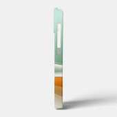 オレンジグリーン抽象芸術波 Case-Mate iPhoneケース (裏面 / 左)