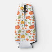 オレンジグリーン&金ゴールド秋カボチャ ボトルクーラー (裏面)