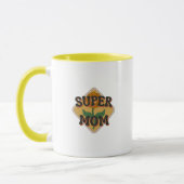 オレンジグルービーヴィンテージ母の日コーヒーマグ マグカップ (左)