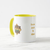 オレンジグルービーヴィンテージ母の日コーヒーマグ マグカップ (正面左)