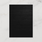 オレンジグレイ木柄モノグラム名刺 名刺 (裏面)