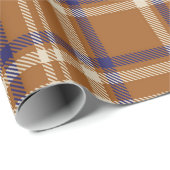 オレンジグレンプレイドテクスチャームレスシームレスパターン ラッピングペーパー (ロールコーナー)