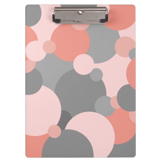 オレンジグレー分子クリップボード クリップボード (正面)