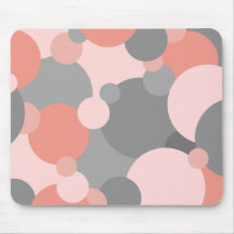 オレンジグレー分子マウスパッド