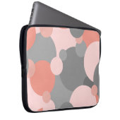 オレンジグレー分子ラップトップケース ラップトップスリーブ (正面右)