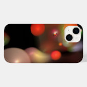 オレンジグレー量子バブル抽象芸術 Case-Mate iPhoneケース (裏面 (横))