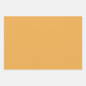 オレンジグレー金ゴールド ラッピングペーパーシート (正面2)