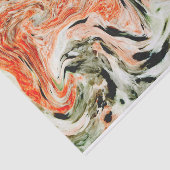 オレンジグレー&ブラックマーブルストーン 薄葉紙 (詳細)