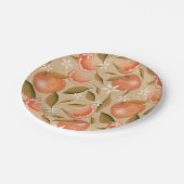 オレンジグローブライトタン ペーパープレート (アングル)