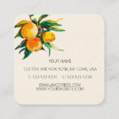 オレンジグローブ スクエア名刺 (裏面)