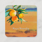 オレンジグローブ スクエア名刺 (正面)