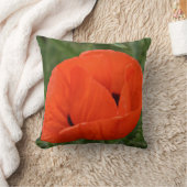 オレンジケシの装飾用クッション クッション (ブランケット)