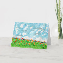 オレンジケシ サンキューカード