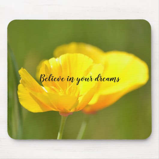 オレンジケシ マウスパッド (正面)