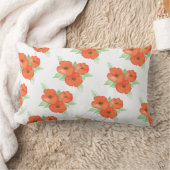 オレンジケシ ランバークッション (ブランケット)