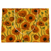 オレンジケシ ラージペーパーバッグ (正面)