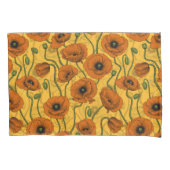 オレンジケシ 枕カバー (正面左)