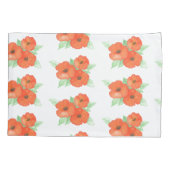 オレンジケシ 枕カバー (裏面)