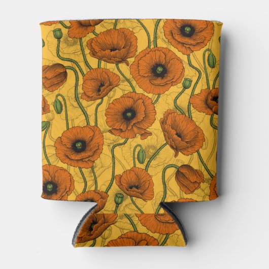 オレンジケシ 缶クーラー (正面)