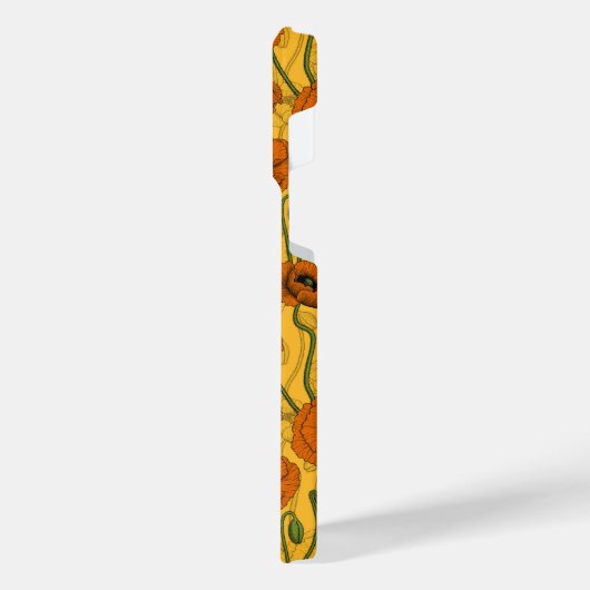 オレンジケシ iPhoneケース (左側面)