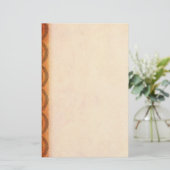 オレンジケルト結び目模様 便箋 (スタンド正面)