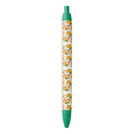 オレンジケーキ妖精車お誕生日おめでとうペン 青ボールペン