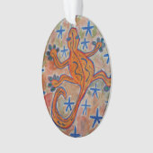 オレンジゲッコアクリル オーナメント (正面)