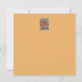 オレンジゲッコフラット誕生日カード カード (裏面)