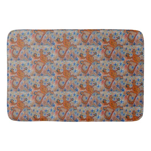 オレンジゲッコ バスマット (正面)