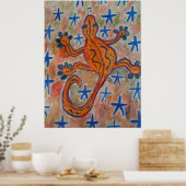 オレンジゲッコ ポスター (キッチン)