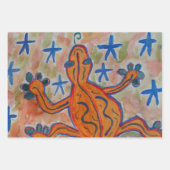 オレンジゲッコ ラッピングペーパーシート (正面2)