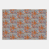 オレンジゲッコ ラッピングペーパーシート (正面)