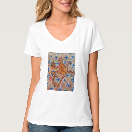 オレンジゲッコ Tシャツ (正面)